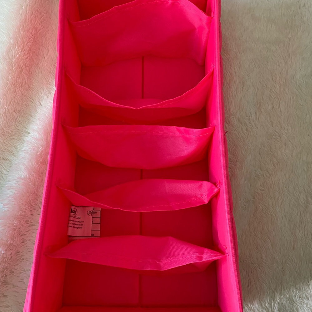 Lug Pink Quilted Storage Bin - Picture 2 of 3